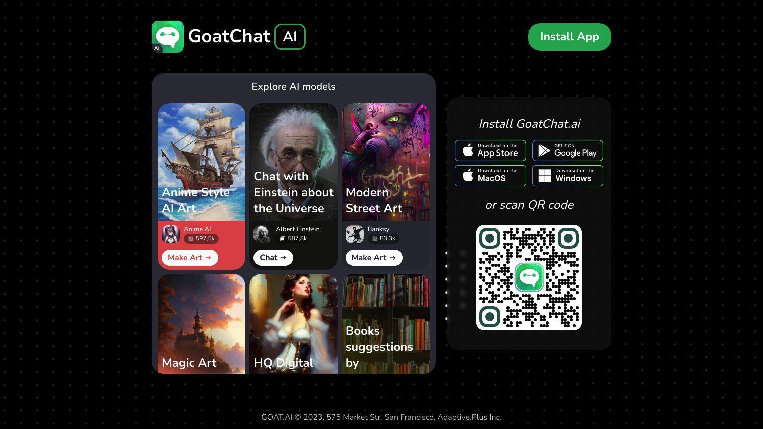 GoatChat full screenshot