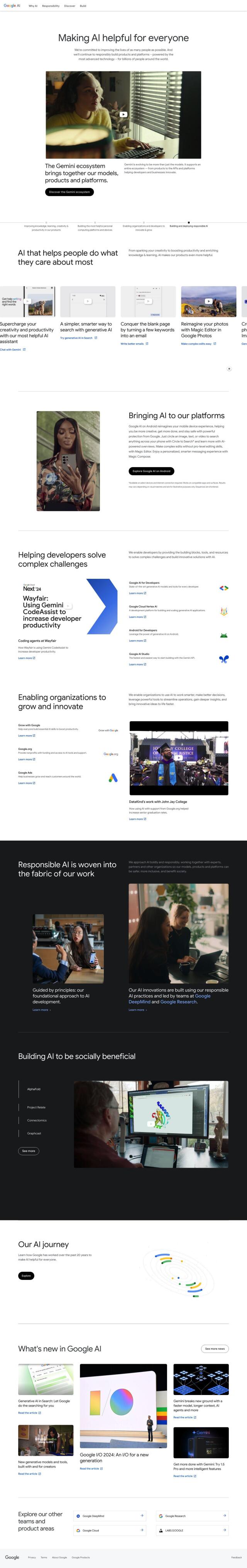 Google AI full screenshot