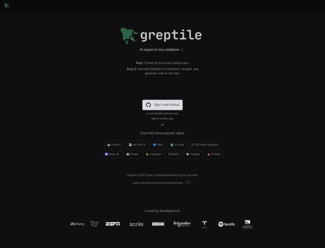 Greptile full screenshot