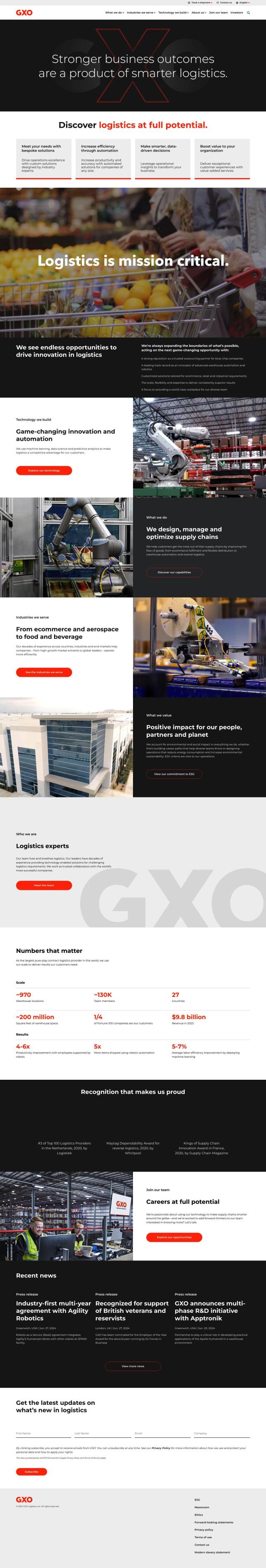 GXO full screenshot