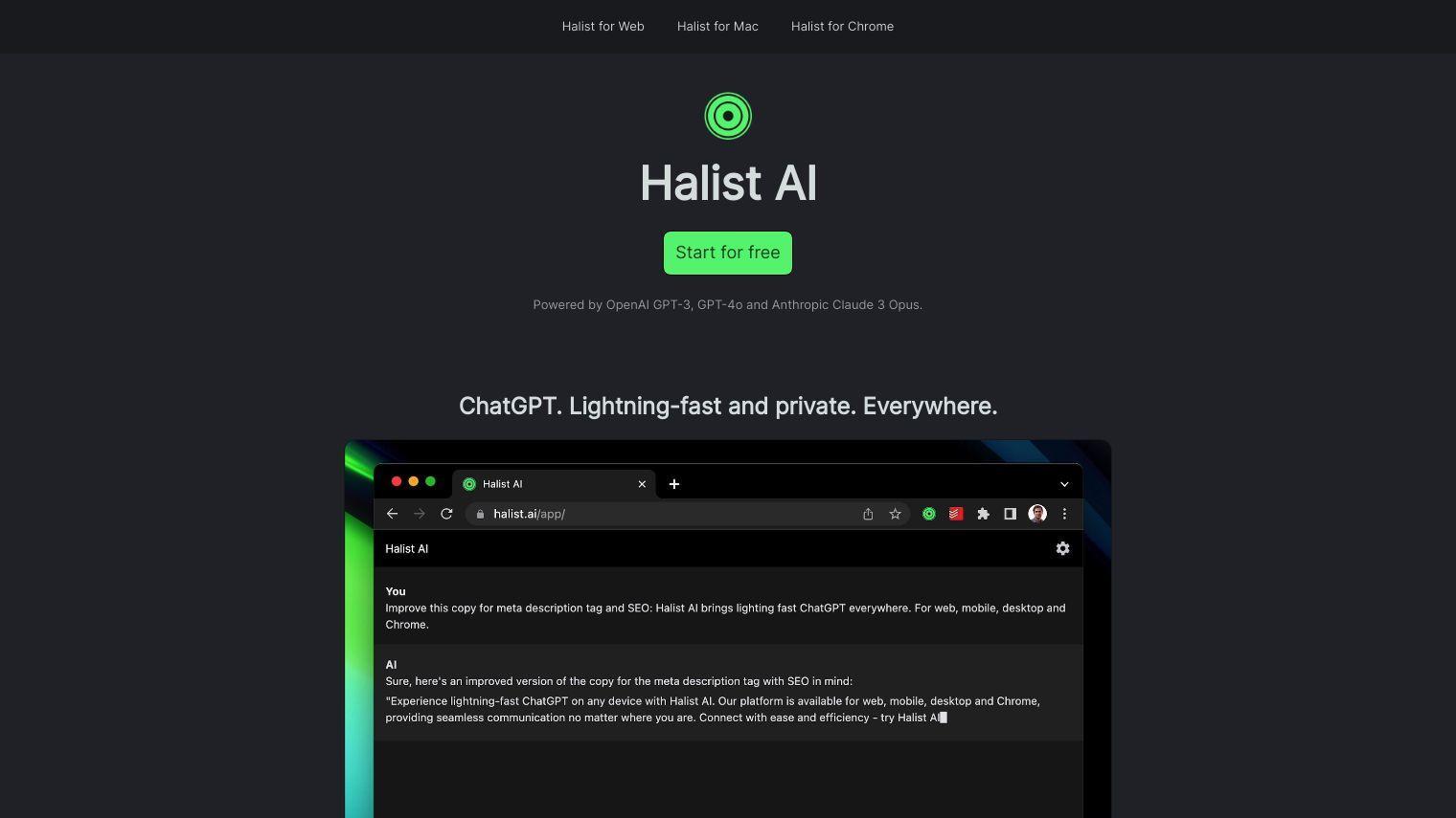 Halist AI screenshot thumbnail