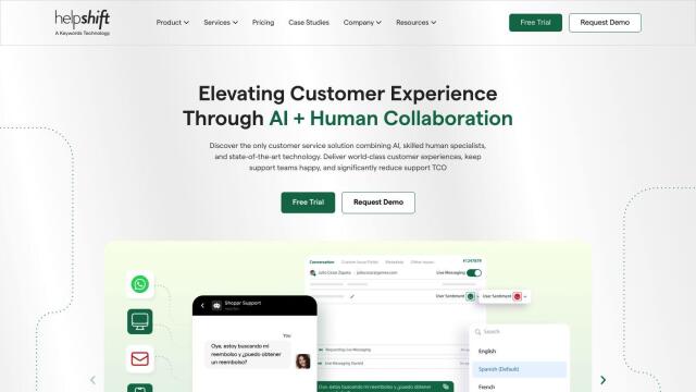 Helpshift screenshot thumbnail