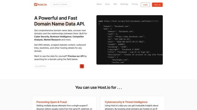 Host.io screenshot thumbnail