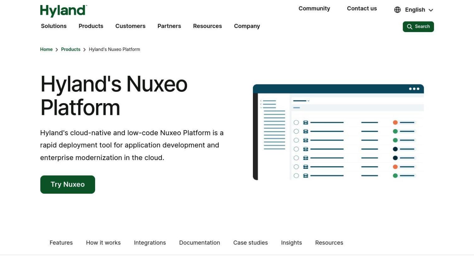 Hyland Nuxeo Platform screenshot thumbnail