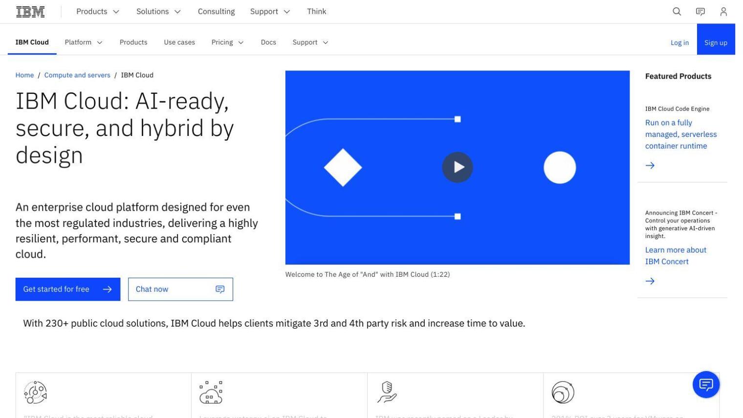 IBM Cloud screenshot thumbnail