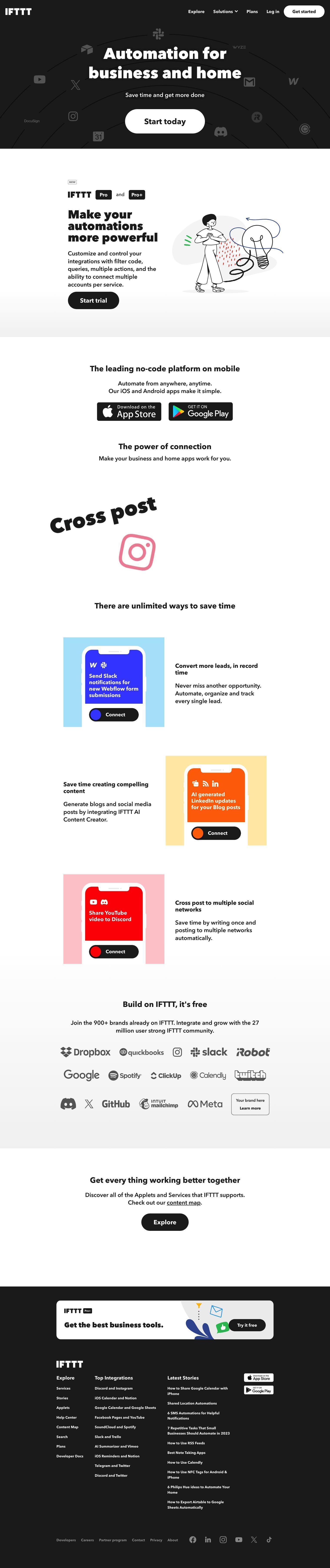 IFTTT full screenshot