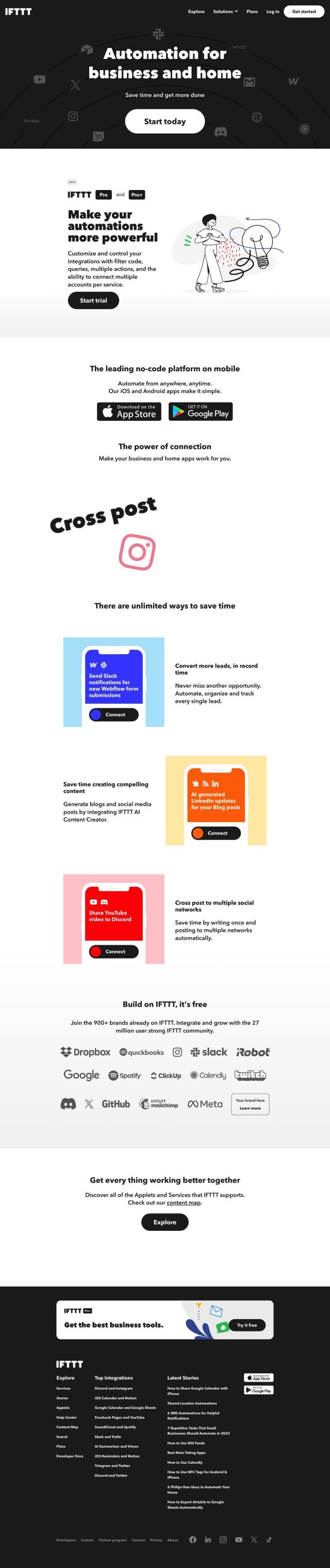 IFTTT full screenshot