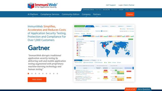 ImmuniWeb screenshot thumbnail