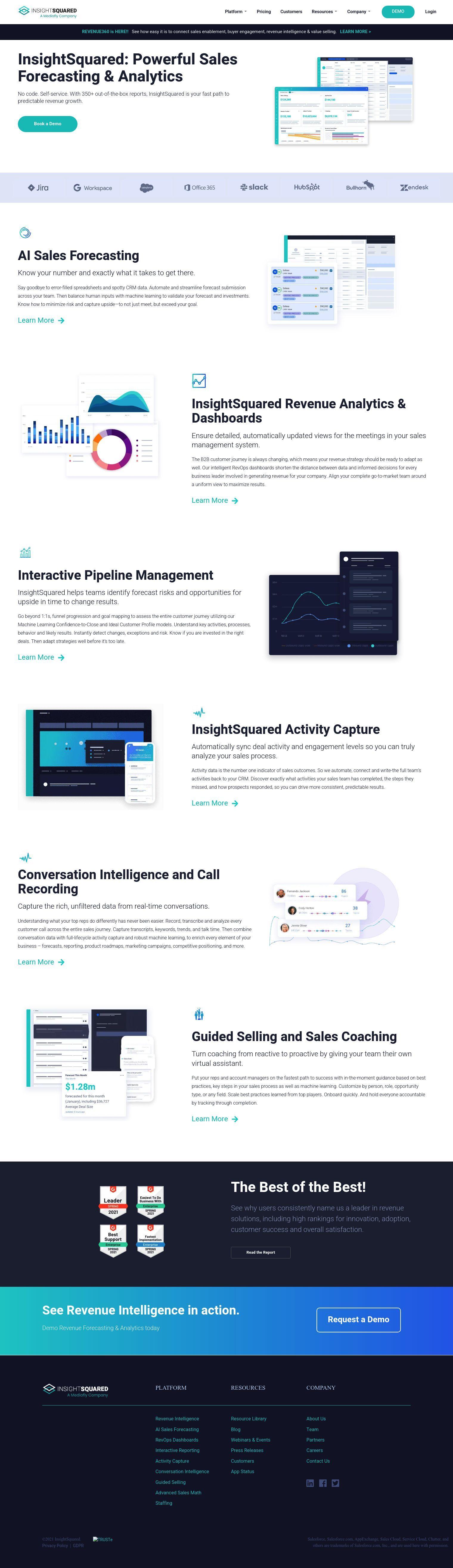 InsightSquared full screenshot