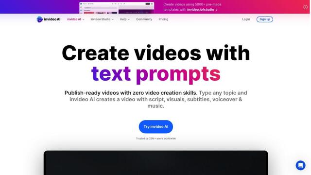 Invideo AI screenshot thumbnail