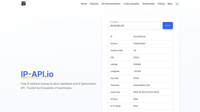 IP-API screenshot thumbnail