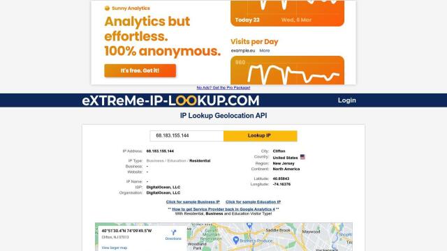 IP Lookup Geolocation API screenshot thumbnail