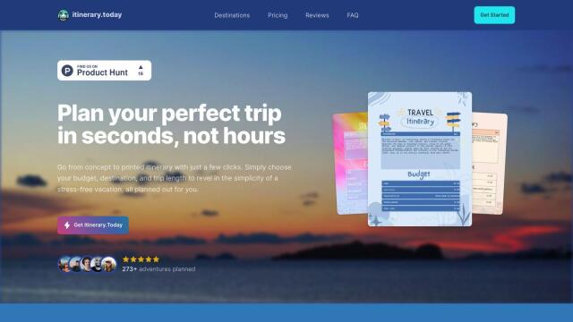 Itinerary.today screenshot thumbnail