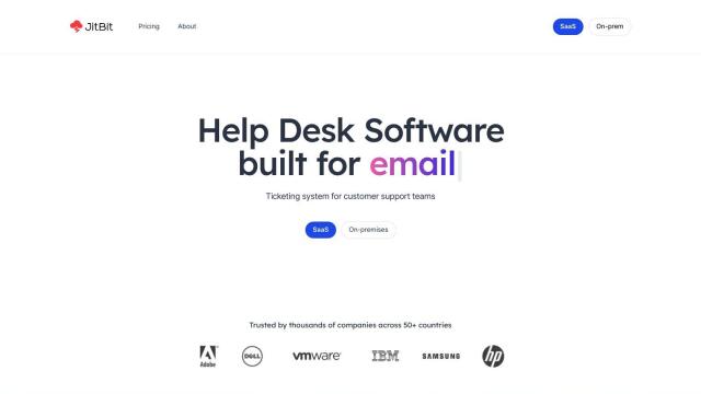 Jitbit Helpdesk screenshot thumbnail