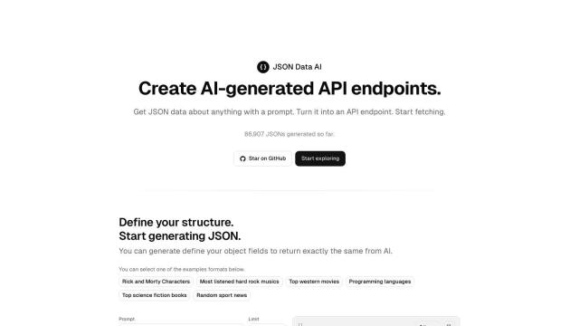 JSON Data AI screenshot thumbnail