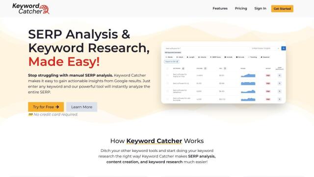 Keyword Catcher screenshot thumbnail