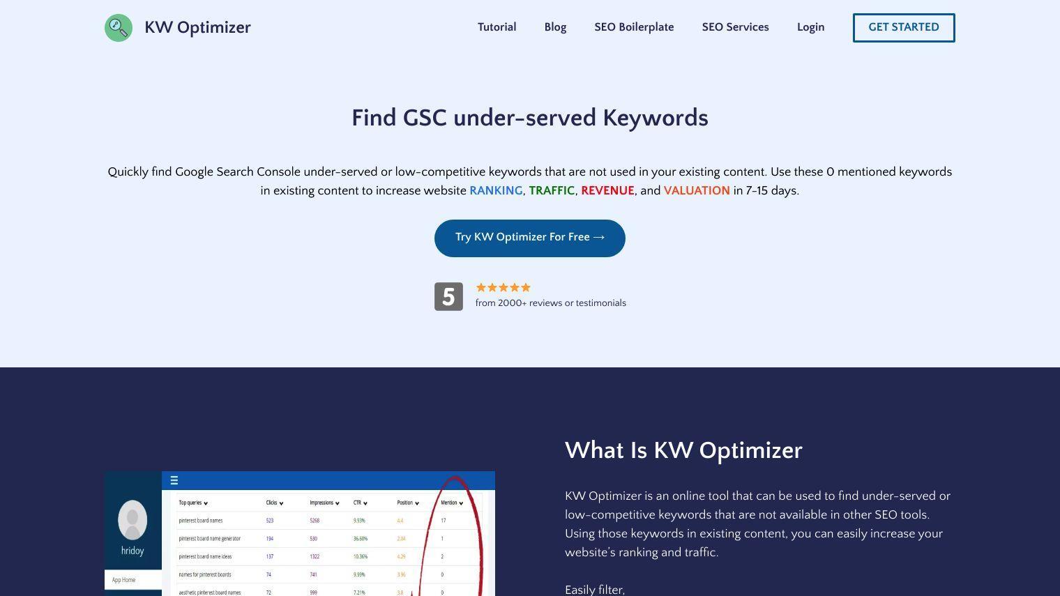 KW Optimizer screenshot thumbnail