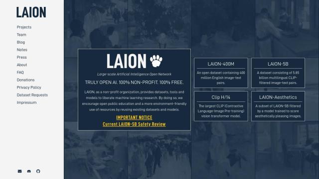 LAION full screenshot