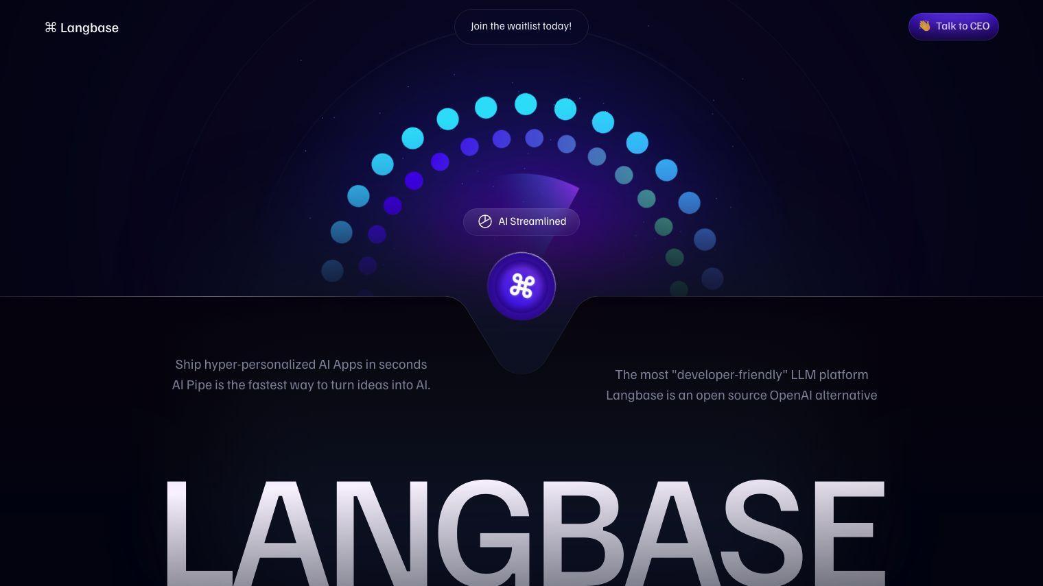 Langbase screenshot thumbnail