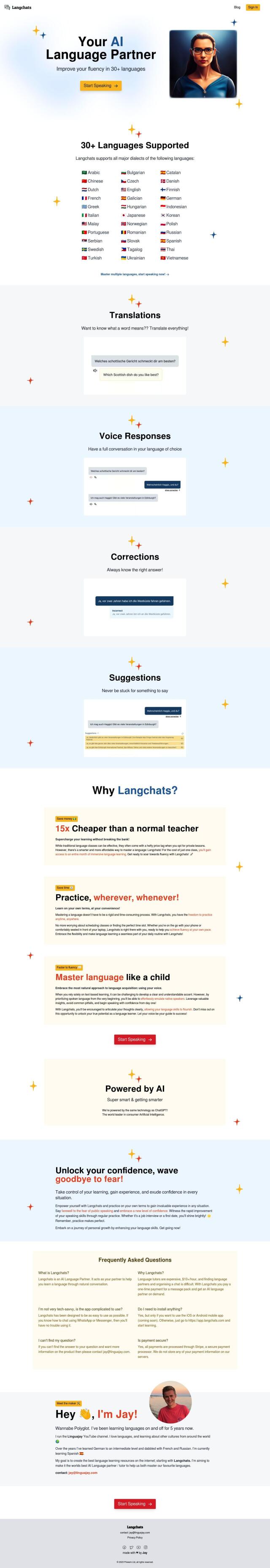 Langchats full screenshot