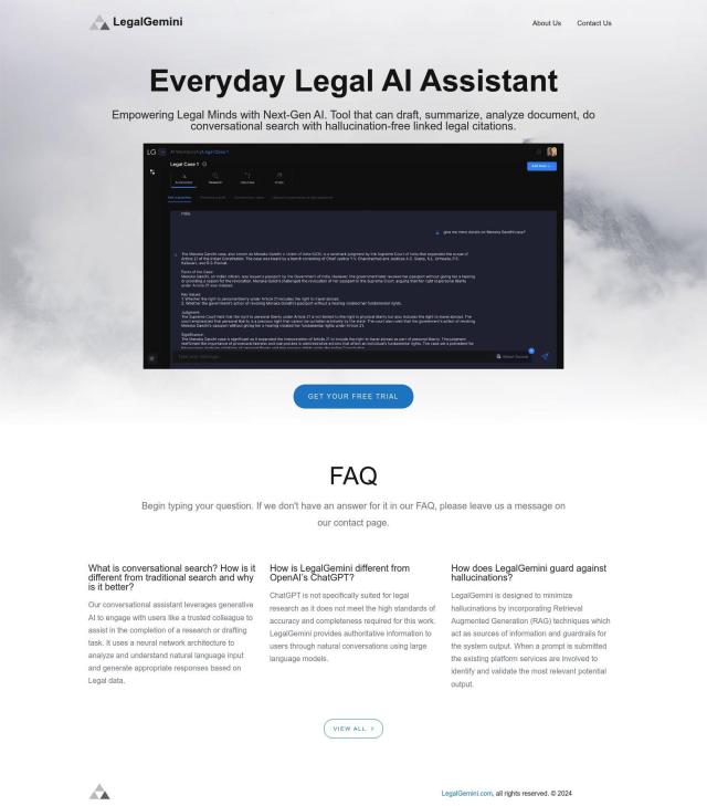 LegalGemini full screenshot