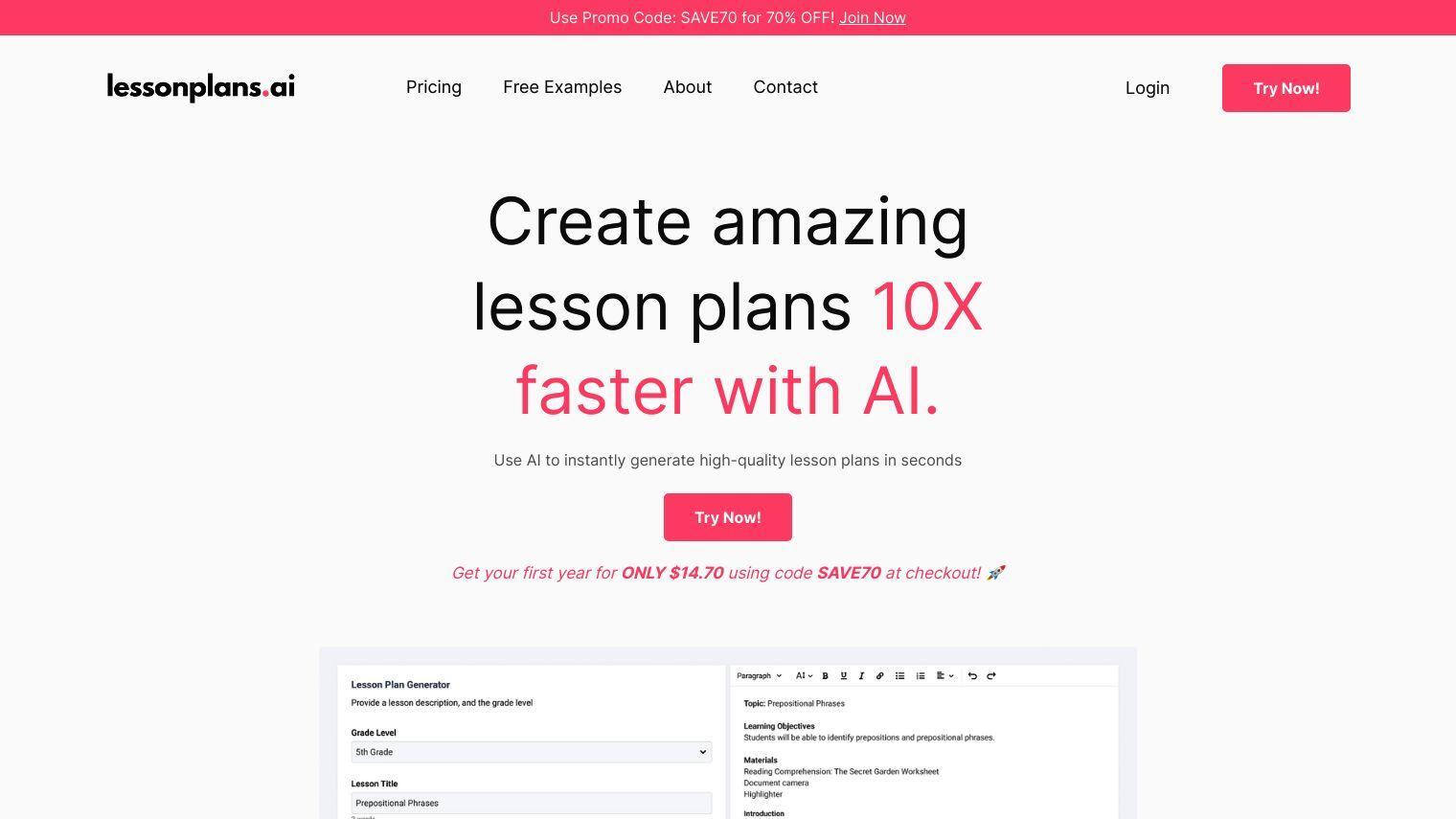 LessonPlans.ai screenshot thumbnail