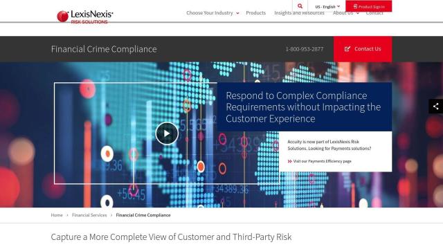 LexisNexis Risk Solutions screenshot thumbnail