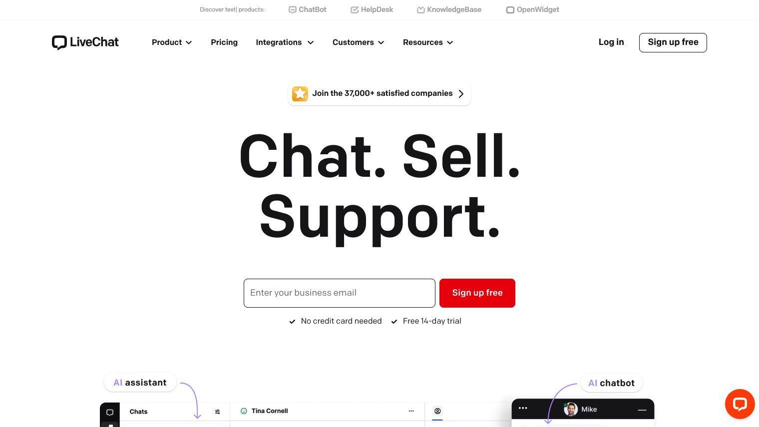 LiveChat screenshot thumbnail