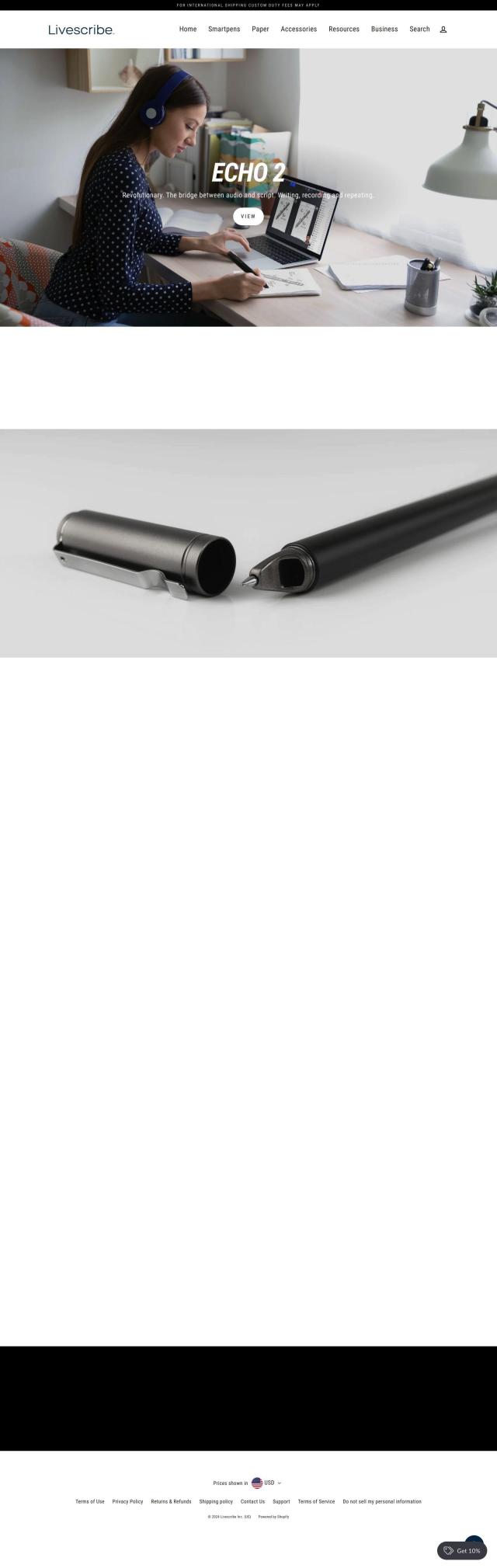 Livescribe full screenshot