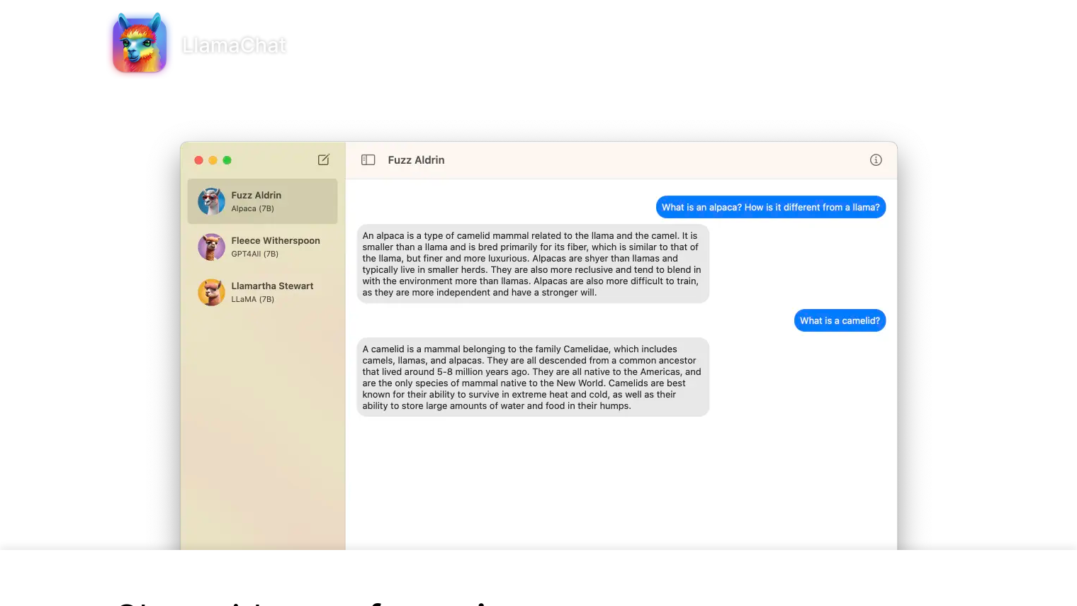 LlamaChat screenshot thumbnail