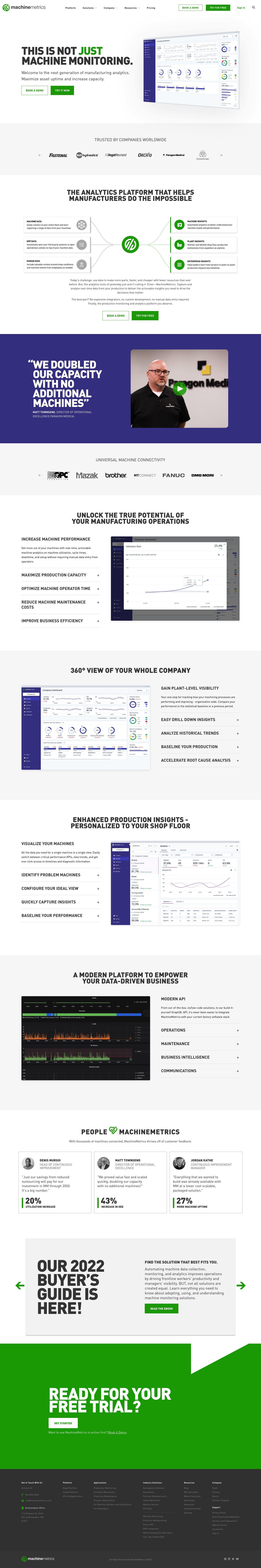 MachineMetrics full screenshot