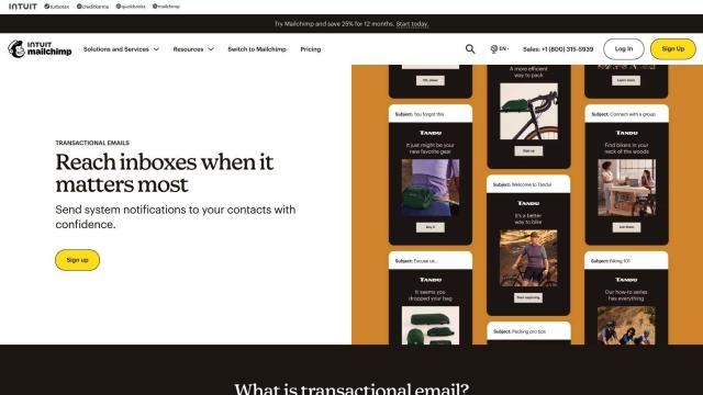 Mailchimp screenshot thumbnail