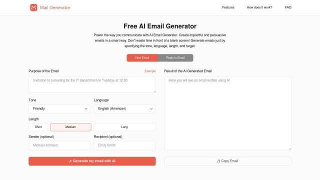 MailGenerator.ai screenshot thumbnail