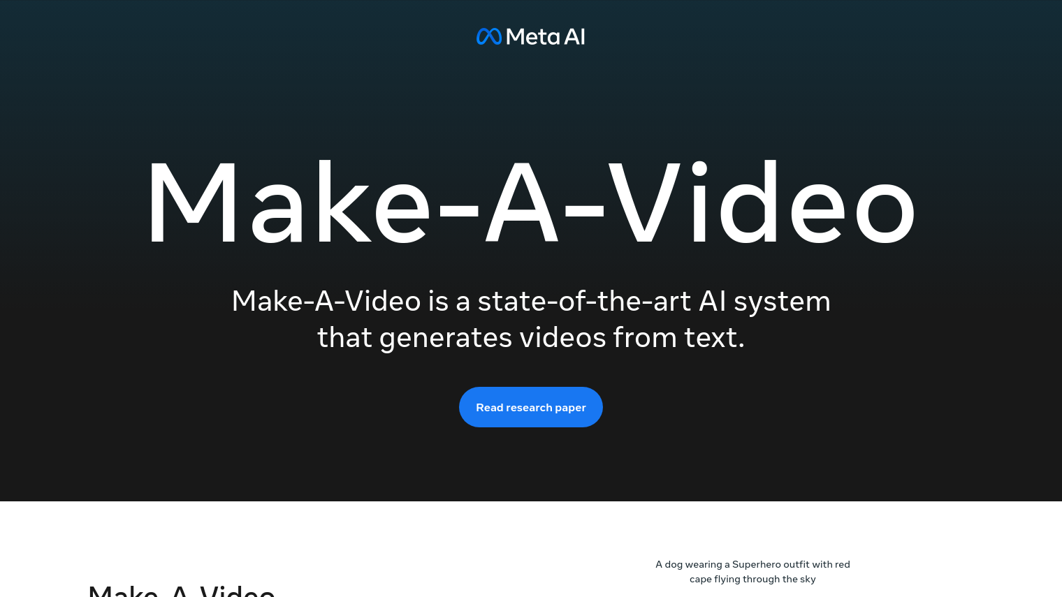 Make-A-Video screenshot thumbnail