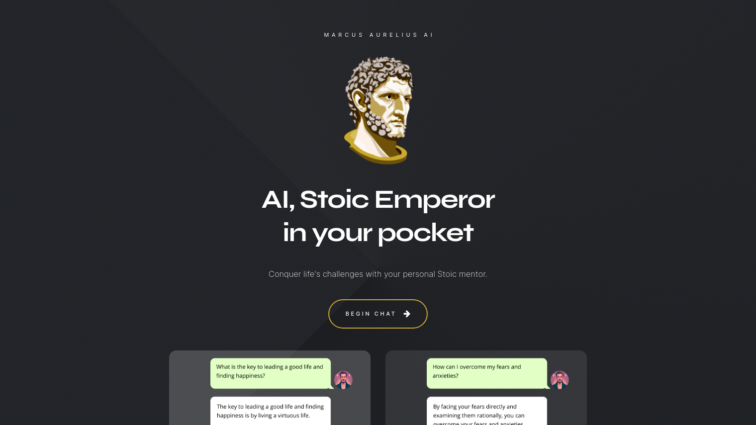 Marcus Aurelius AI screenshot thumbnail