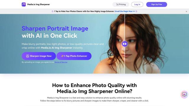 Media.io Img Sharpener screenshot thumbnail