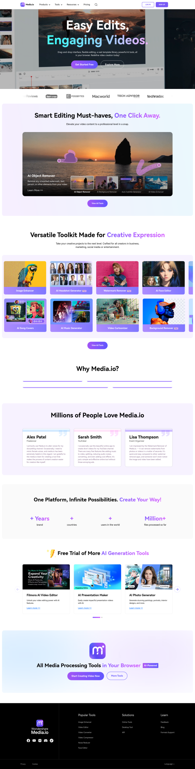 Media.io full screenshot