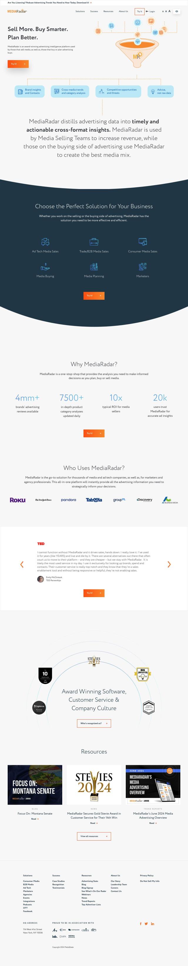 MediaRadar full screenshot