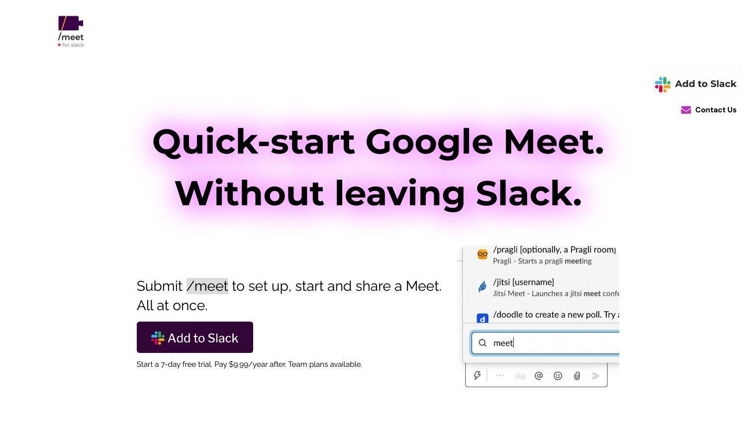 Meet for Slack screenshot thumbnail