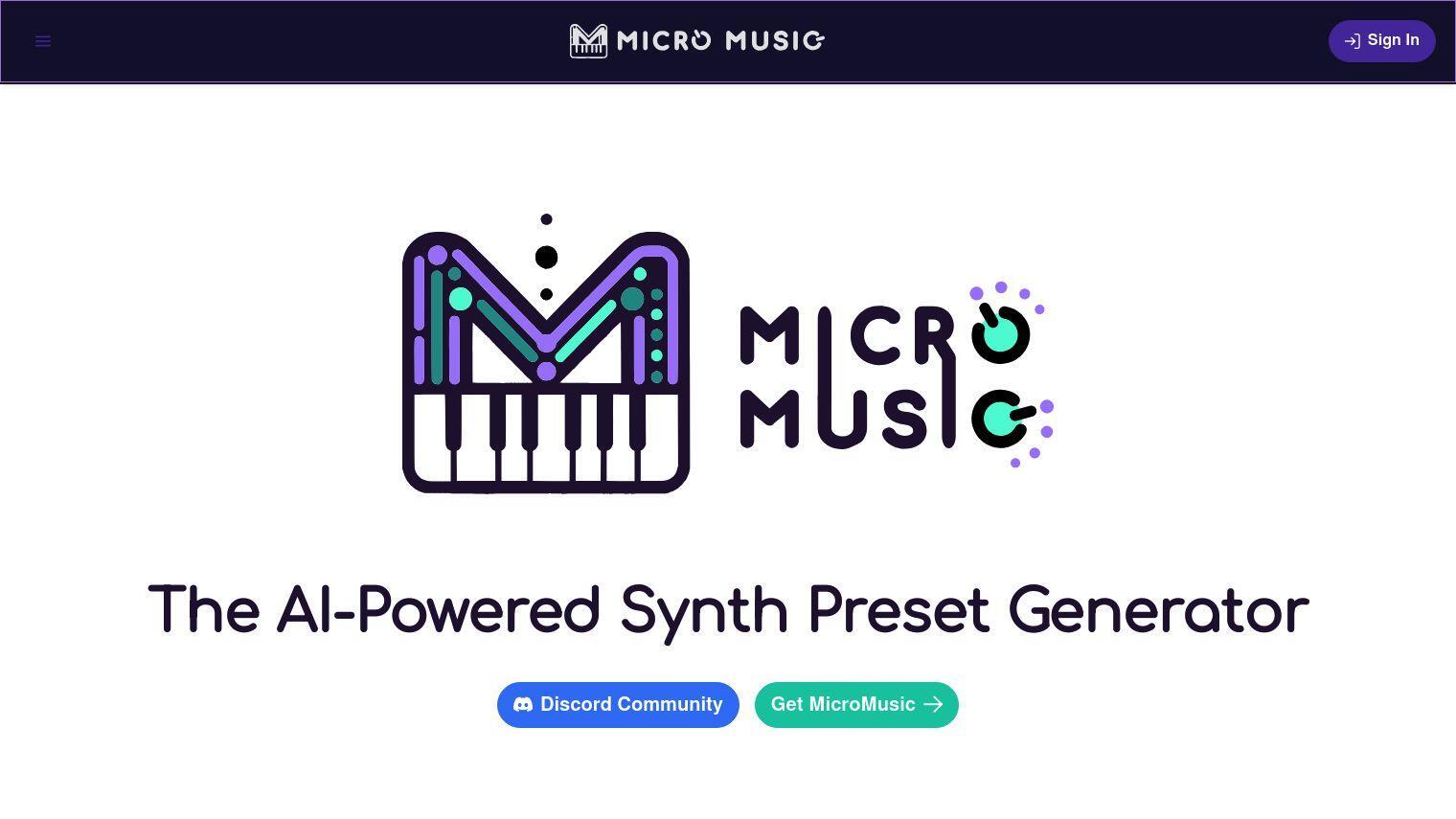 MicroMusic full screenshot