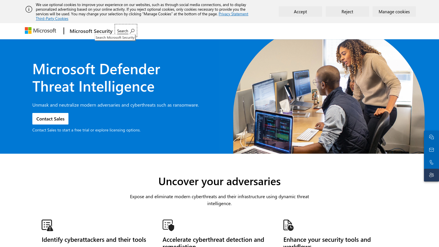 Microsoft Defender Threat Intelligence screenshot thumbnail