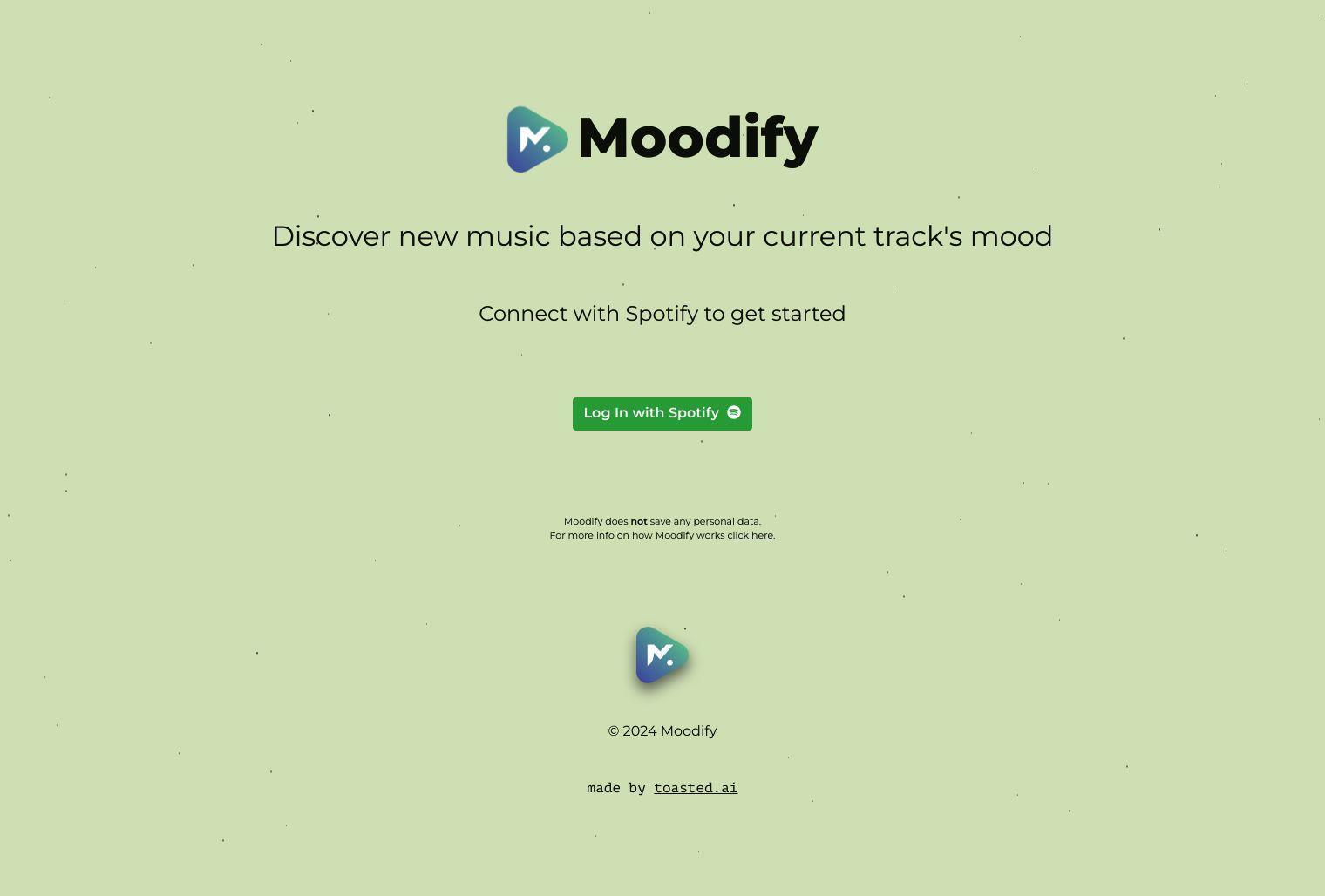 Moodify full screenshot