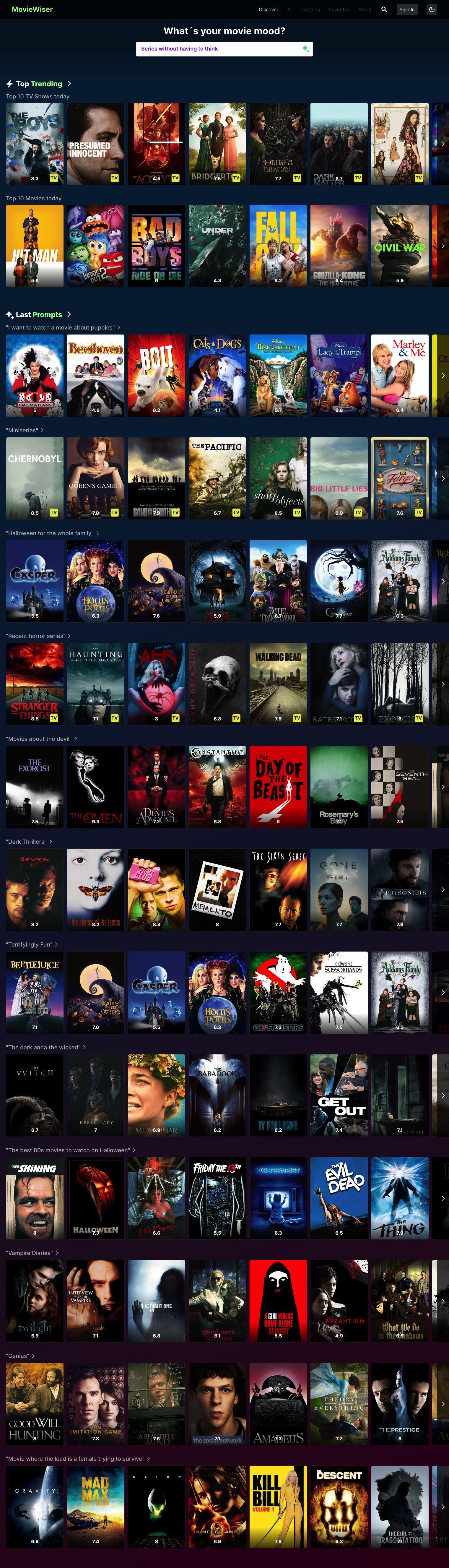 MovieWiser full screenshot