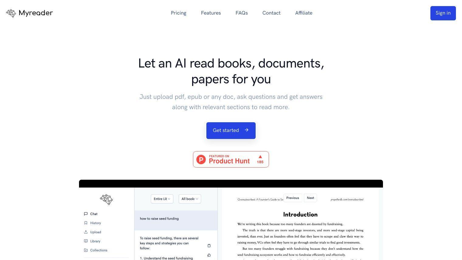 Myreader AI screenshot thumbnail