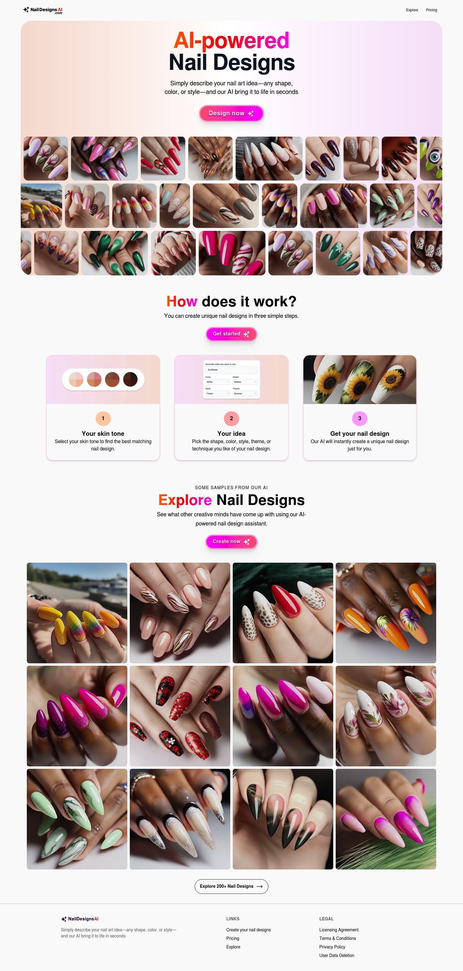 NailDesignsAI full screenshot