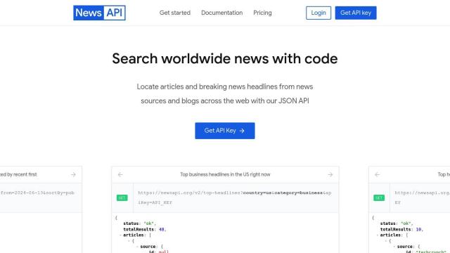 NewsAPI screenshot thumbnail