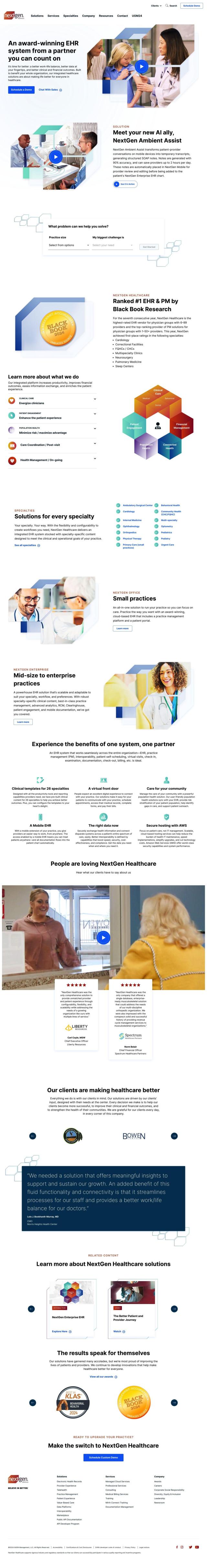 NextGen Healthcare full screenshot