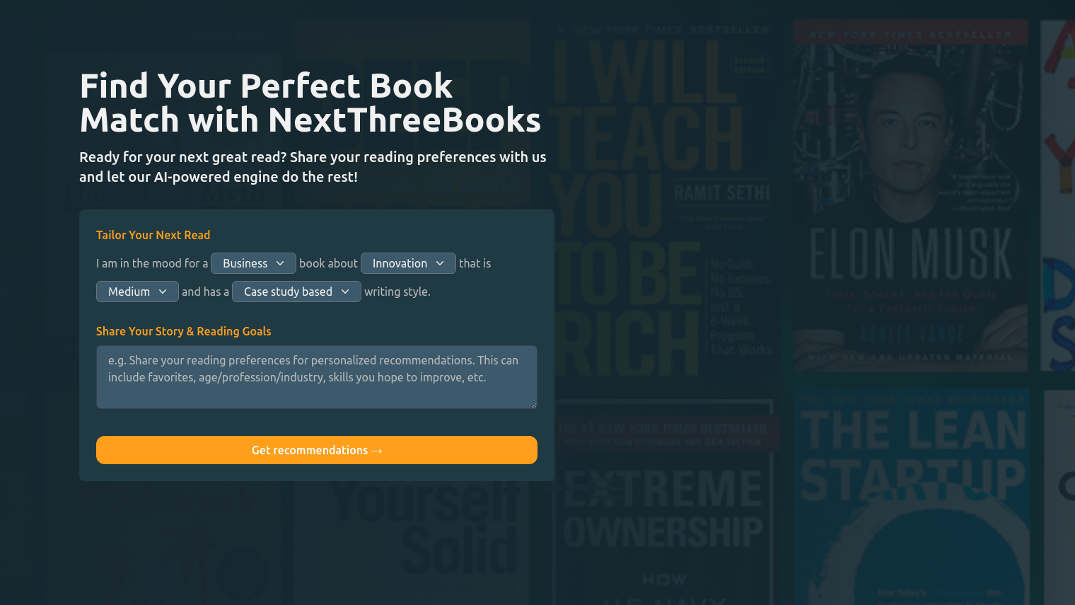 NextThreeBooks screenshot thumbnail