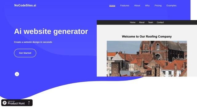NoCodeSites.ai screenshot thumbnail