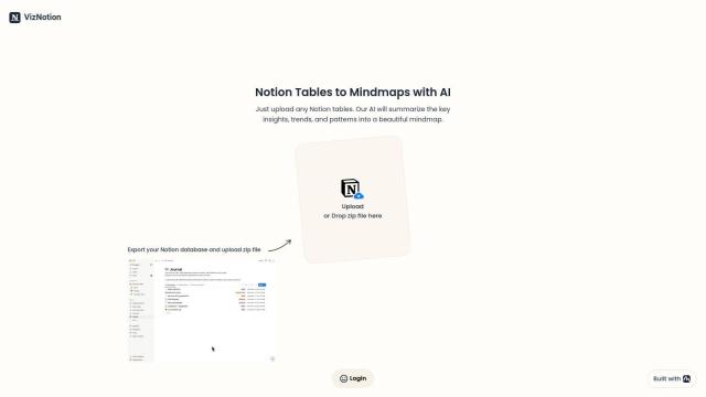 Notion Tables to Mindmaps screenshot thumbnail